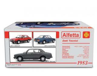 Alfetta 2.0i Quadrifoglio Oro 1983-84 Blu metallizzato Laudoracing 1:18 Resinemodell (Türen, Motorhaube... nicht zu öffnen!)
